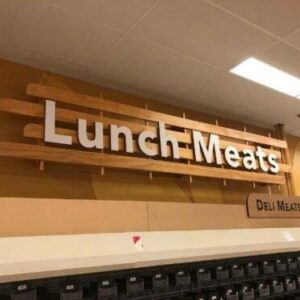 SUPERMARKET SIGNS PACKAGE **Solid Wood**
