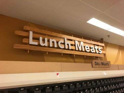 SUPERMARKET SIGNS PACKAGE **Solid Wood**