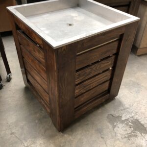 3'x3' Produce Ice Bin with  Stainless
