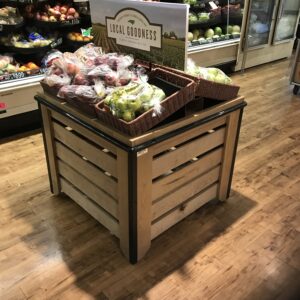 Rustic Produce Orchard Bin 3'x3'