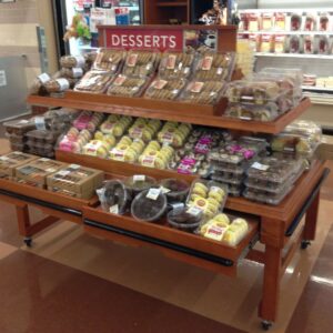 MOBILE BAKERY MERCHANDISER DISPLAY TABLE (6' X 3')