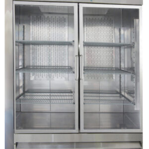 2 Glass Door Stainless Steel Reach-In Refrigerator