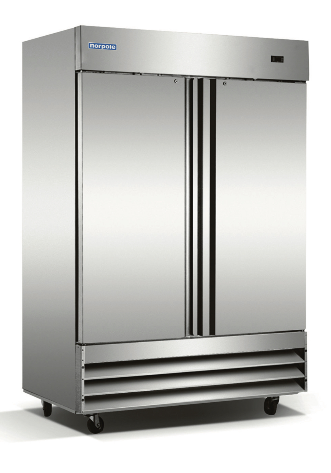 2 Solid Door Stainless Steel Reach-In Freezer
