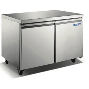 48" 2 Door Stainless Steel Undercounter Freezer