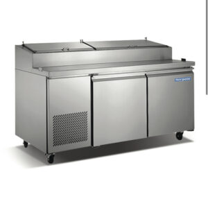 2 Door Stainless Steel Pizza Prep Table