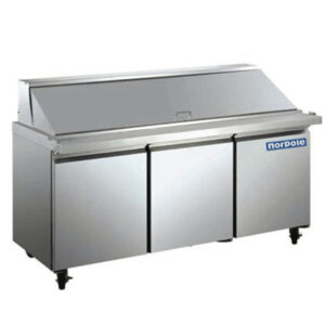 3 Door Stainless Steel Mega Top Sandwich/Salad Prep Table