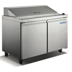 2 Door 60" Stainless Steel Sandwich/Salad Prep Table