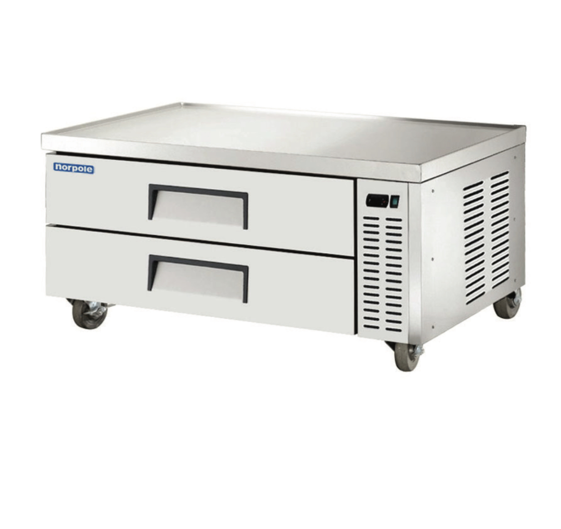 52" Stainless Steel Chef Base Refrigerator