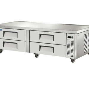 72" Stainless Steel Chef Base Refrigerator