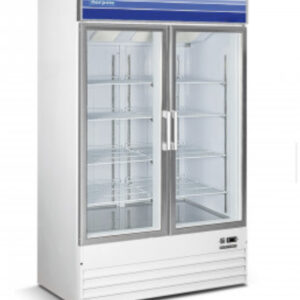 45 cu ft 2 Door Merchandiser Refrigerator (White)