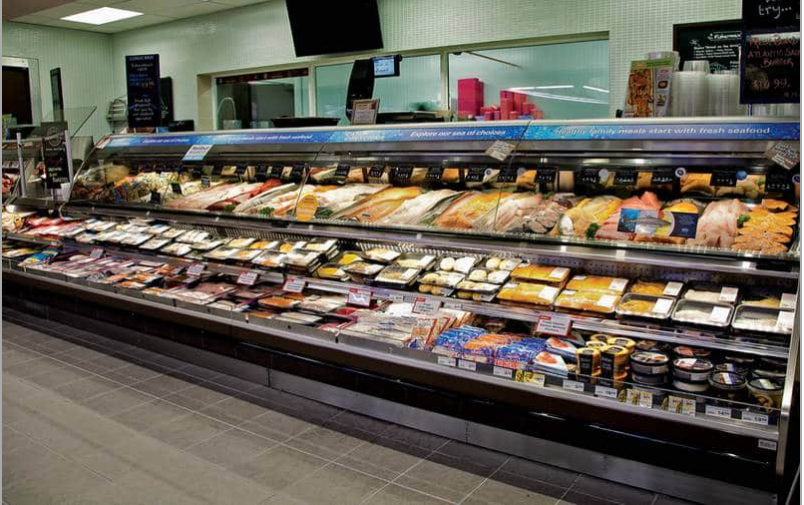 8' Seafood Case (HillPhoenix) PTD-RG - Image 2