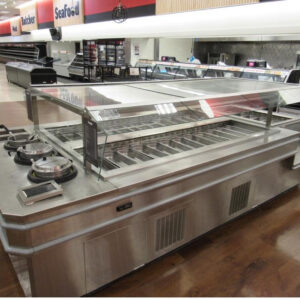 2021 Stainless 12' Piper Salad Bar - Self Contained