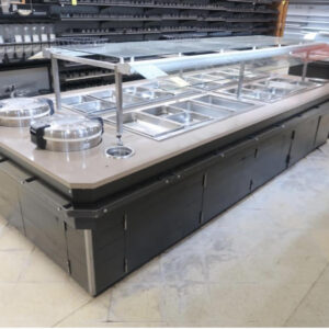 14' Hot Food Bar - 16 Wells & 2 Rice Warmers