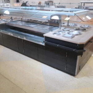 12' Hot Food Bar - 12 Soup Wells & 2 Heated Shelves